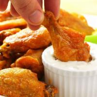 Chicken Wings Special · 5 pieces. Comes with choice of sauce.