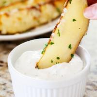 Potato Wedges with Garlic Sauce · 