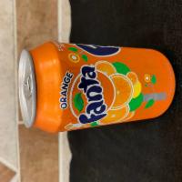Orange Fanta · Can of Soda 12 fl oz