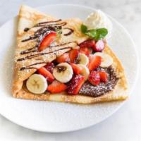 Creppes · Choice Nutella, and dulce de leche or fruits.