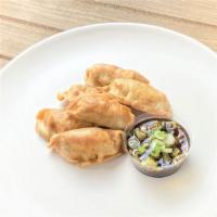 Crispy Chicken Dumpling · 8pcs chicken dumplings, sweet sour sauce with green onion
