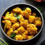 44. Aloo Gobi · Garden fresh potatoes and cauliflower cooked with onions and tomato gravy.come with rice