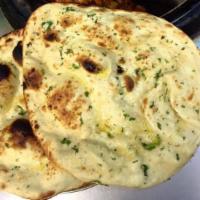Naan · Popular Indian style leavened bread of fine flour.