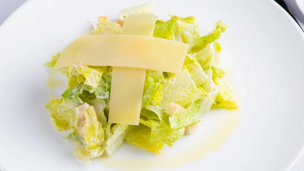 Caesar Salad Lunch  · Hearts of romaine lettuce with homemade croutons topped with shaved Parmesan cheese in a homemade Caesar dressing 