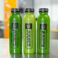 3 Pack Green Juice · Includes Three 12ozs - BPA Free: 

1 - Alkalizer: green apple, celery and lemon
1 - Green Pa...