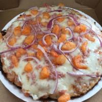 Camarones Pizza · Shrimp.