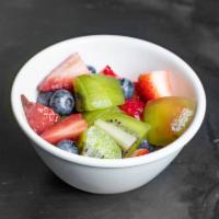 Mix Fruit Cup · Fresh cut mix fruits. Kiwi, Strawberry and Blueberries.