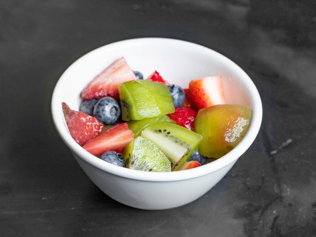 Mix Fruit Cup · Fresh cut mix fruits. Kiwi, Strawberry and Blueberries.