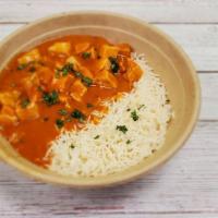Butter Chicken Bowl · Rich and creamy blend of tomatoes, butter, curry and spices with a mild meat
