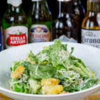 Ceasar Salad · Reggiano, croutons, Caesar dressing. Add chicken for an extra charge.