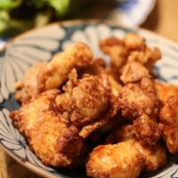 Chicken Karaage · Japanese fried chicken, with spicy mayo sauce.