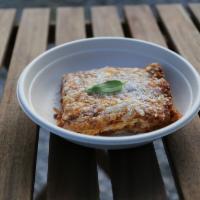 Classic Lasagna · An Italian masterpiece. Bechamel sauce, bolognese ragu.