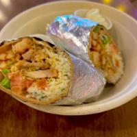 Wheat Tortilla · Whole Wheat Tortilla stuffed with your choice of Protein, Saucez, and Vegetables