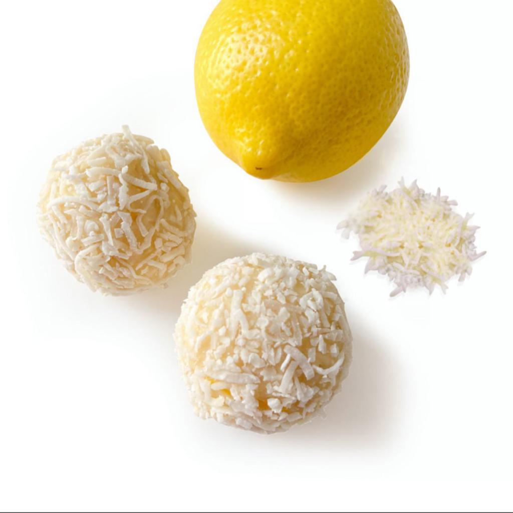 Keto Coconut Lemon Bombs (6 pcs) · Calories:174 I Fat:16g I Protein:4g I Net Carbs:1g -per bomb- (Gluten Free) *Contains nuts!