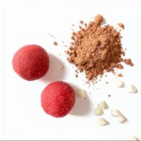 Keto Red Velvet Bombs (6 pcs) · Calories:164 I Fat:16g I Protein:3g I Net Carbs:1g -per bomb- (Gluten Free) *Contains nuts!