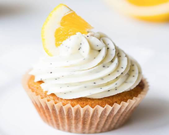 Keto Lemon Poppy Seed Cupcake · Lemon Poppy Seed Cupcake with Keto Cream Cheese Frosting. Net Carb: 3g. (Gluten-Free)