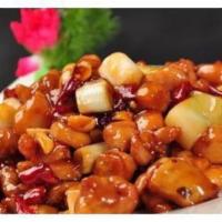 C15. Kung Po Chicken Combo 宫保鸡晚餐 · Spicy stir-fry.