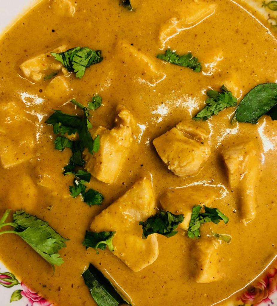 Coconut Chicken Curry · Curried with special spices. Served with rice. Add special bread options for extra.