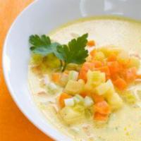 Chicken Vegetable with Herb Soup · 