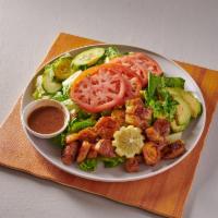 Cabo San Lucas Seafood Salad · Marinated, grilled shrimp, scallops, mahi mahi, sun-ripened tomato, cucumber, California avo...