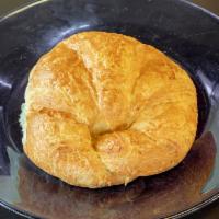 Plain Croissant Sandwich Lunch · A flaky French pastry.