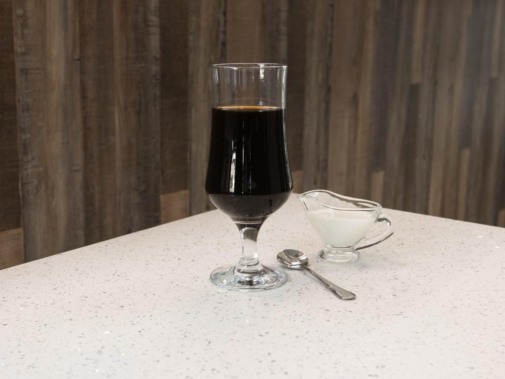Black Drip Coffee · 12 oz drink for hot version. 16 oz drink for iced version. This Black Coffee is made with Ritual Coffee Roaster's coffee beans. Thank you!