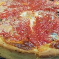 Chicago style  Cheese Pizza · Please allow one hour to cook.