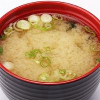 Miso Soup · Japanese traditional soup.