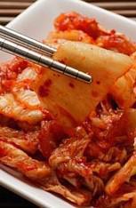 Kimchi · Spicy pickled cabbage, the national dish of Korea.