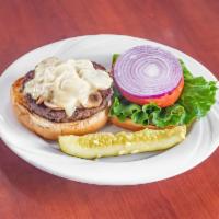 1/2 lb. Hamburger Lunch  · Grilled or fried patty on a bun.  