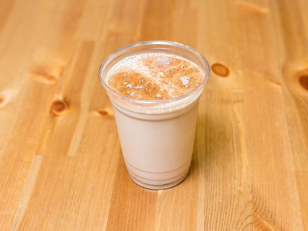 Peanut Cacao Smoothie · Peanut butter, banana, cacao, almond milk.