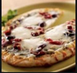 Fresh Mozzarella Pizza · Roasted red peppers, ham, olives and fresh mozzarella cheese with tomato sauce.
