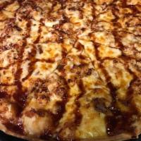 BBQ Chicken Pizza · Chicken grilled with the tastiest BBQ sauce covered with a generous portion of our finest ch...
