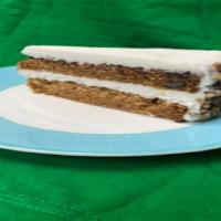 Carrot Cake · Fresh carrots, coconut, walnuts, pineapple and raisins make this delicious carrot cake super...