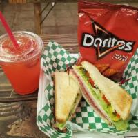 Meal Special · Includes sandwich, chips, soda or 16 oz. lemonade, and 1 mini cookie.