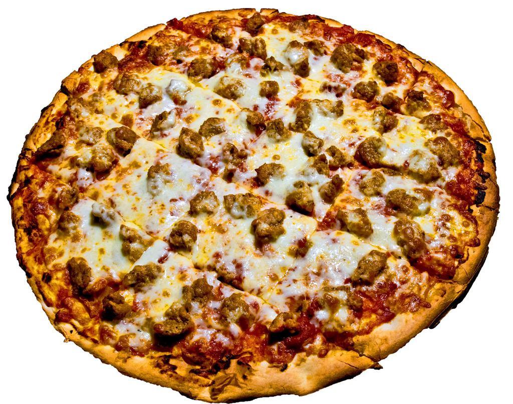 Meat Lovers Pizza · Sausage, pepperoni, Canadian bacon and bacon.


