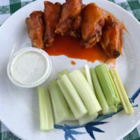 5 Wings only  · Served with dressing ranch or blue Cheese 
