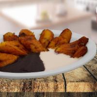 Fried Plantain  · Platanos fritos.