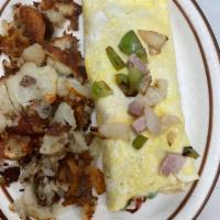 Western Omelette · Comes with Homefries and a side of toast 