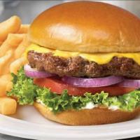 Single Cheese Burger · Grilled or fried patty with cheese on a bun.