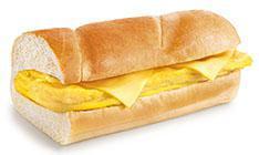Egg and Cheese Sub Breakfast  · 10 inch. A long sandwich on a roll.