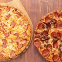 #2. 2 Medium 2 Topping Pizzas Special · 