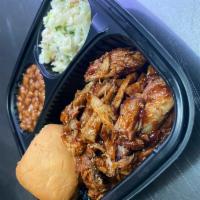 Pulled Pork Plate · Served with CHOICE of (2) sides.