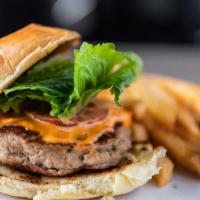 Turkey Burger · Ground turkey served with lettuce and tomato 