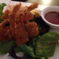 Fried Soft Shell Crab · Fried soft shell crab with ponzu sauce.
