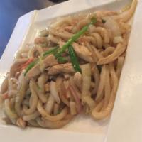 Chicken Udon · Yaki or broth. Served with soup or salad.