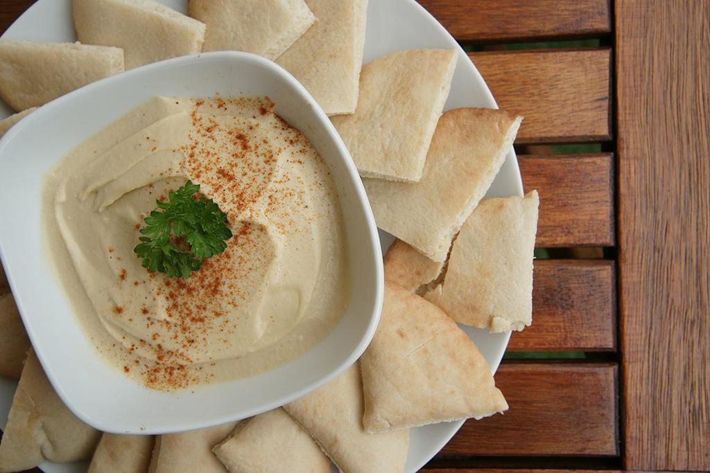 Houmus · Dip made from chickpeas.