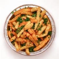 Extra crispy Fries · Seasoned extra crispy fries.