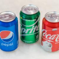 Soda · Can of Coke, Brisk Iced Tea,, Diet Coke, Sprite, Pepsi or Ginger Ale