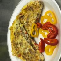 Liberty Omelette  · sausage, onion, red pepper, green pepper and cheddar cheese served with white or whole wheat...